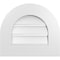 Ekena Millwork Round Top Surface Mount PVC Gable Vent: Functional, w/ 3-1/2"W x 1"P Standard Frame, 18"W x 16"H GVPRT18X1601SF - alternate 1